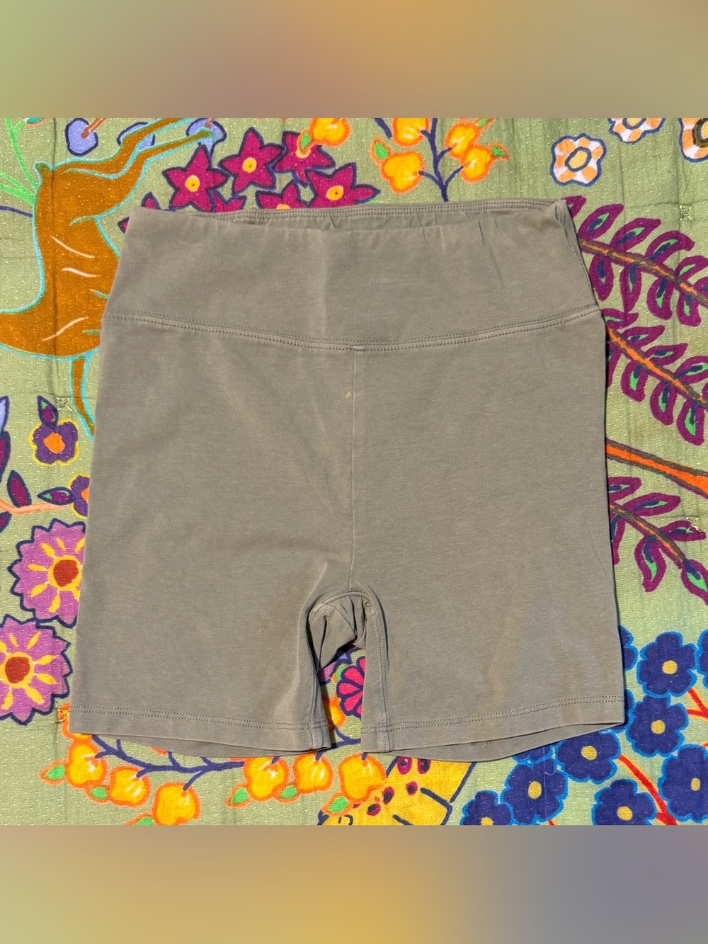 Free People Women’s Olive Green Bike Shorts